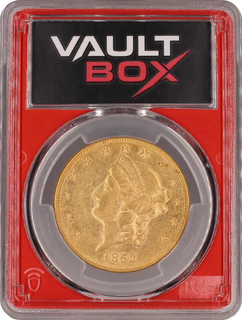 1852 G$20 PCGS AU50 Front