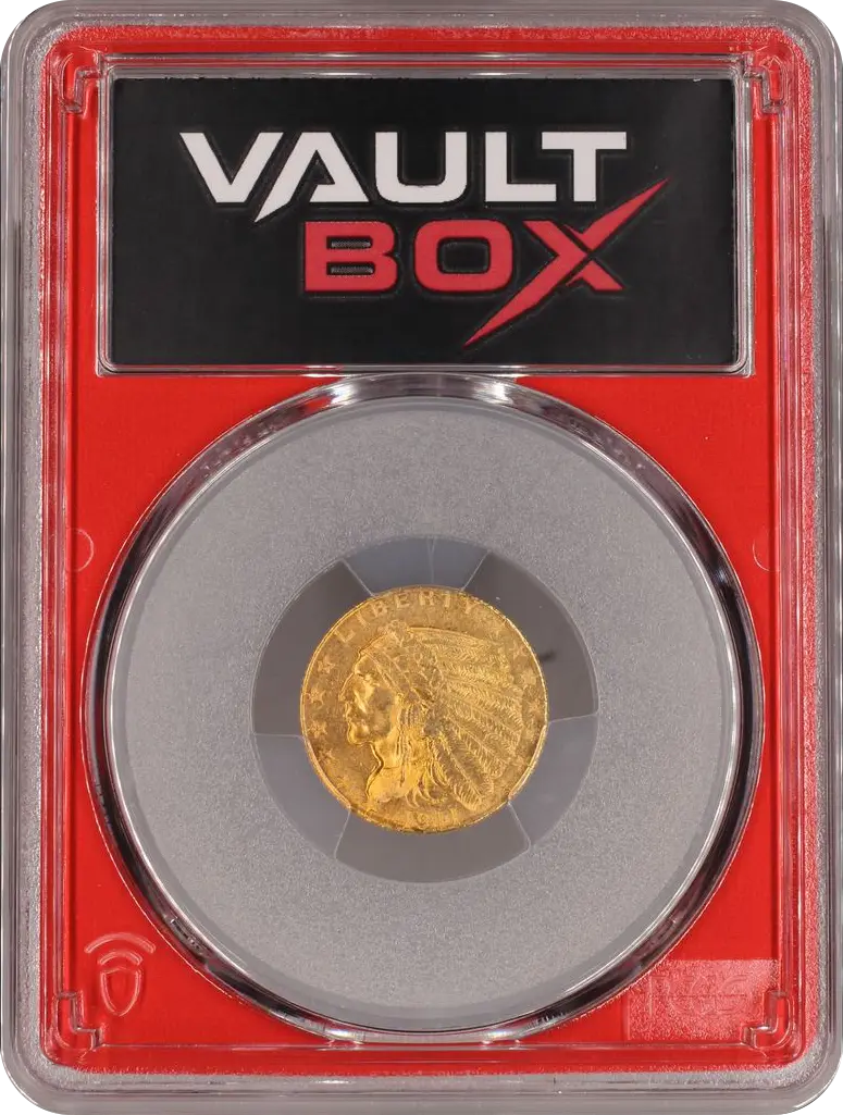 1911 $2.50 PCGS MS62 FRONT