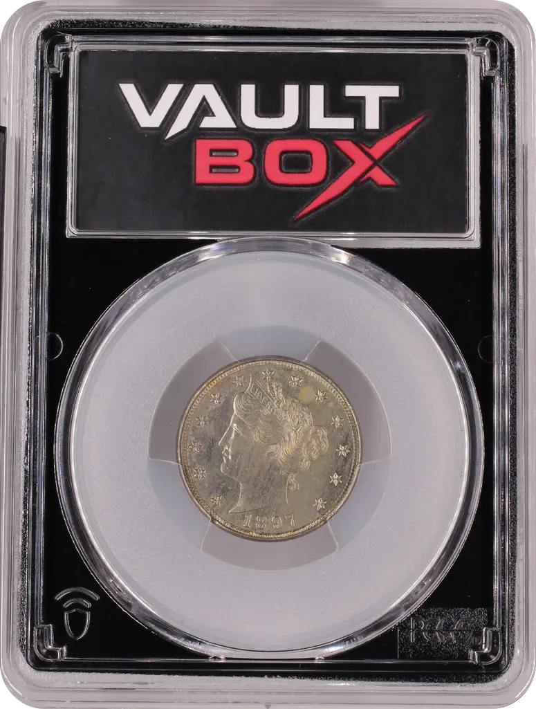 1897 5C PCGS PR63 FRONT