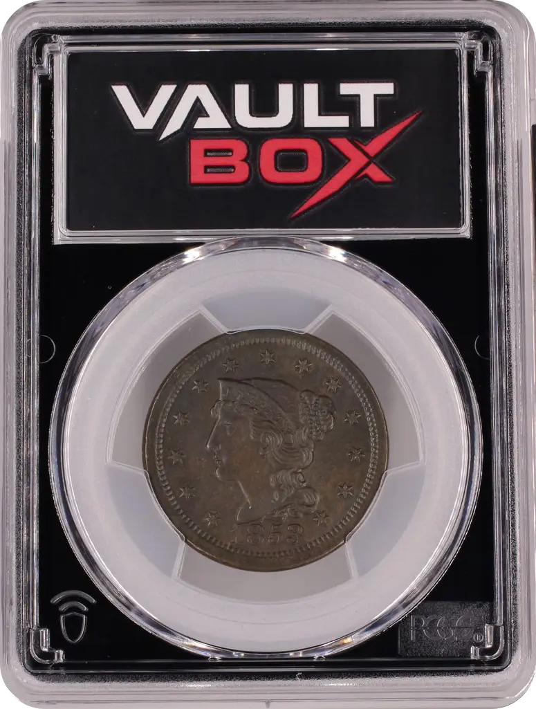 1853 1C PCGS MS64BN FRONT