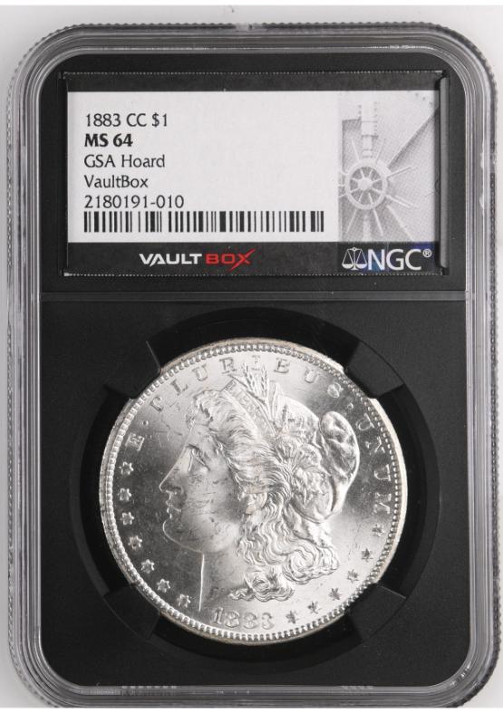 1883-CC $1 GSA Hoard NGC MS64 FRONT