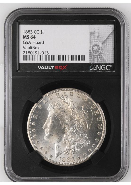1883-CC $1 GSA Hoard NGC MS64 FRONT