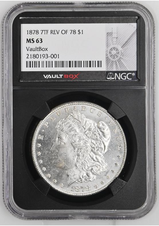 1878 7TF REV OF 78 $1 NGC MS63 FRONT
