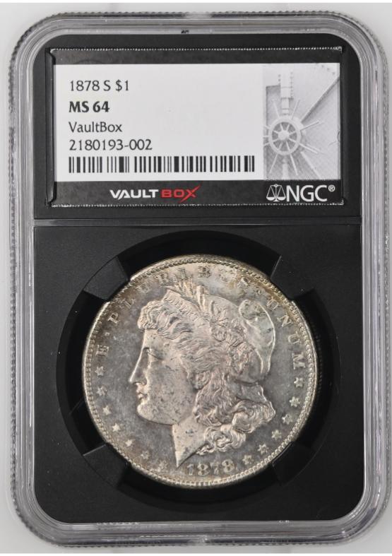 1878-S $1 NGC MS64 FRONT