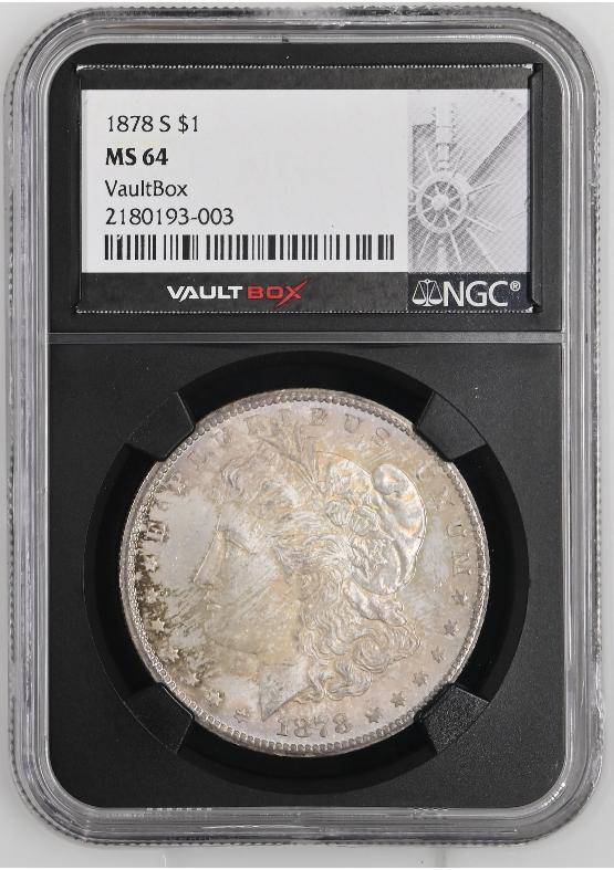 1878-S $1 NGC MS64 FRONT
