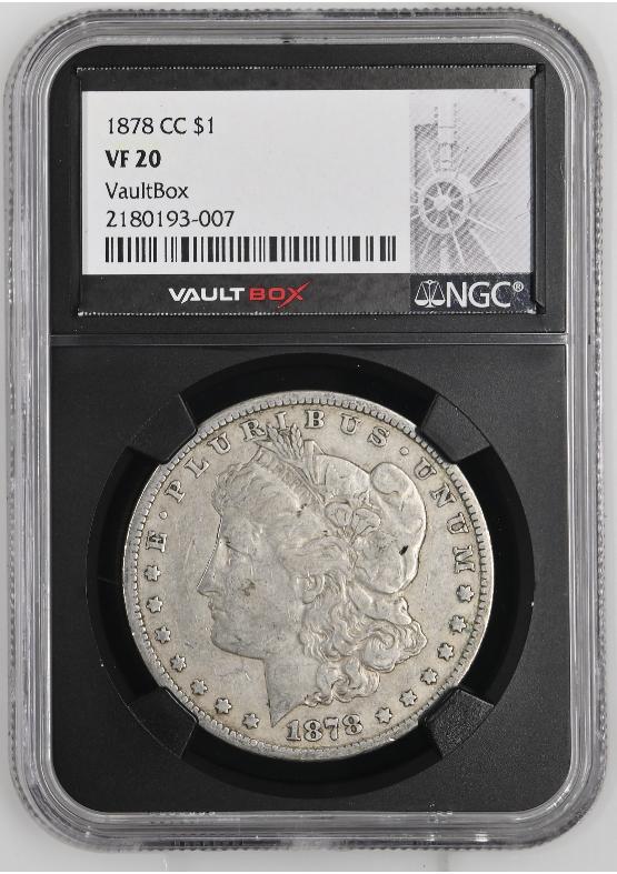 1878-CC $1 NGC VF20 FRONT
