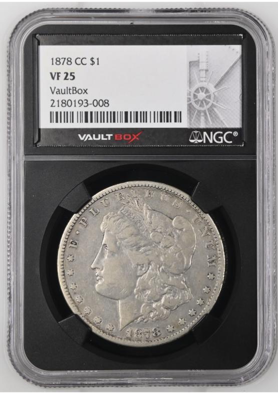 1878-CC $1 NGC VF25 FRONT