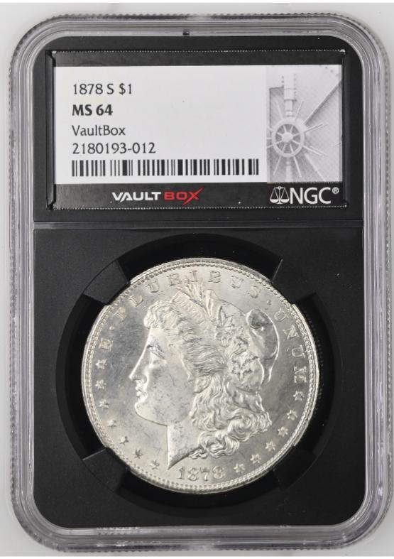 1878-S $1 NGC MS64 FRONT