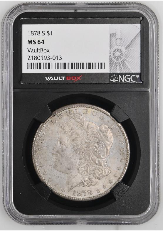 1878-S $1 NGC MS64 FRONT