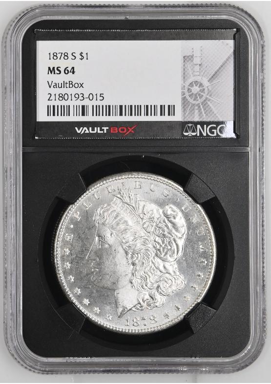 1878-S $1 NGC MS64 FRONT