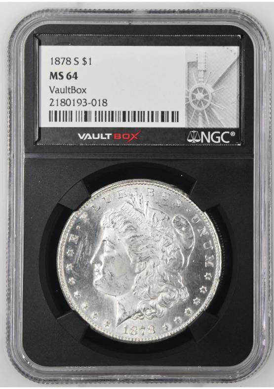 1878-S $1 NGC MS64 FRONT