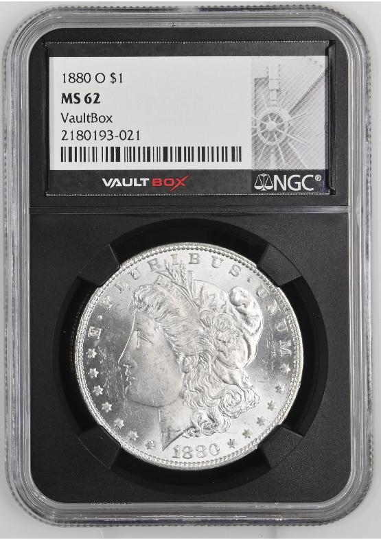 1880-O $1 NGC MS62 FRONT