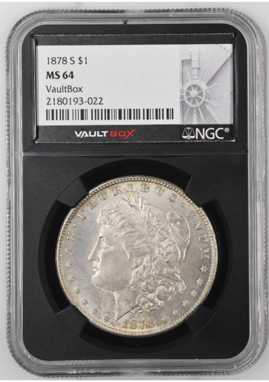 1878-S $1 NGC MS64 FRONT