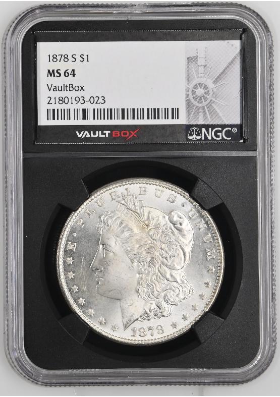 1878-S $1 NGC MS64 FRONT
