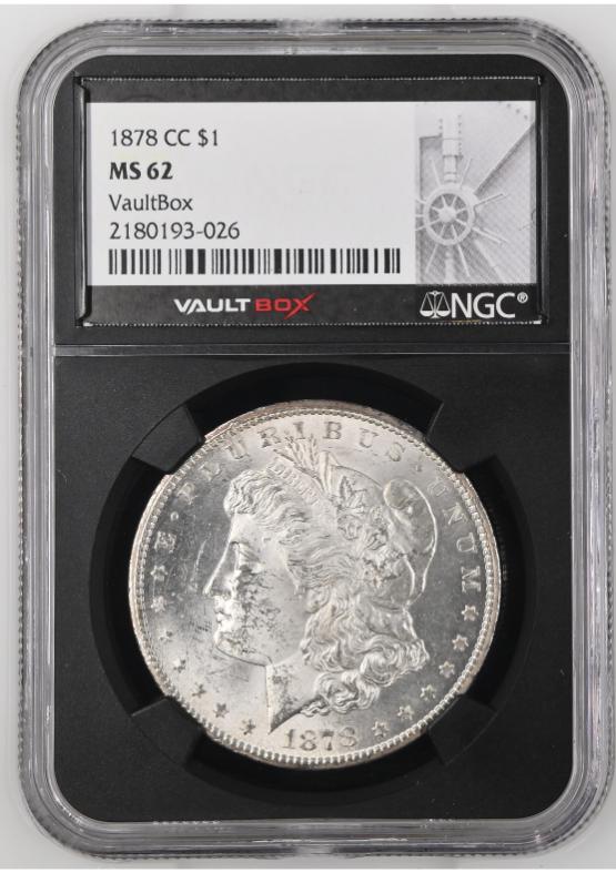 1878-CC $1 NGC MS62 FRONT