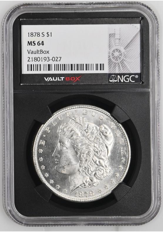 1878-S $1 NGC MS64 FRONT