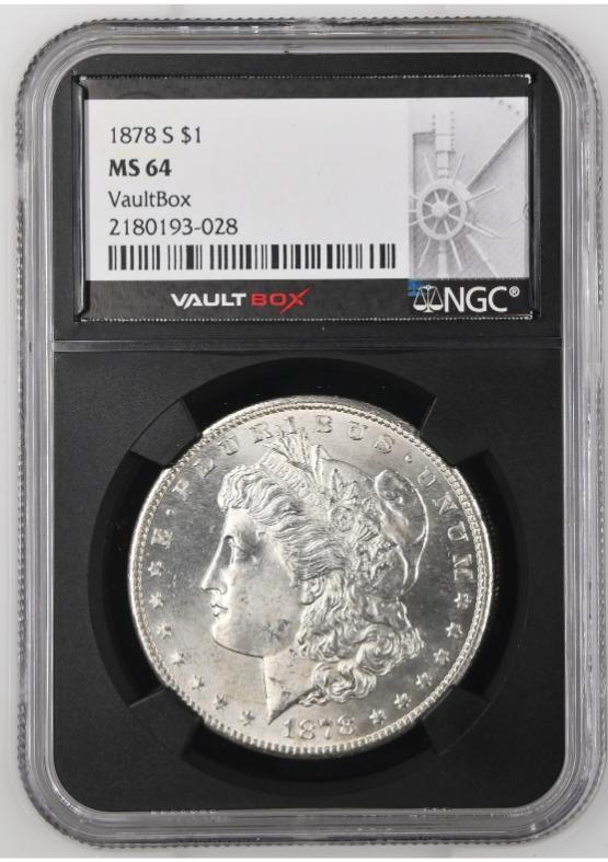 1878-S $1 NGC MS64 FRONT