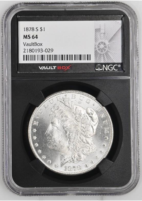 1878-S $1 NGC MS64 FRONT