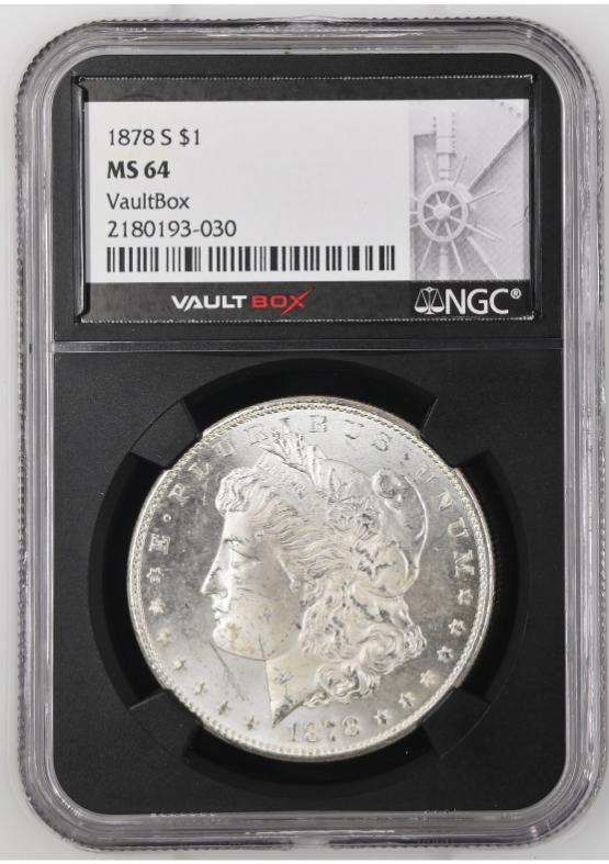 1878-S $1 NGC MS64 FRONT