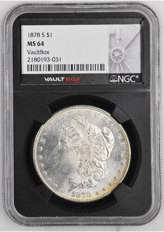 1878-S $1 NGC MS64 FRONT
