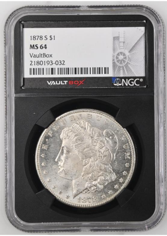 1878-S $1 NGC MS64 FRONT
