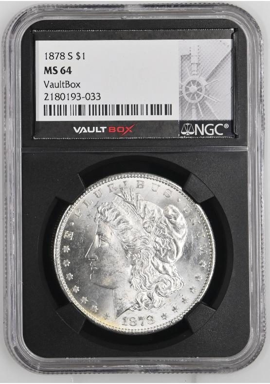 1878-S $1 NGC MS64 FRONT