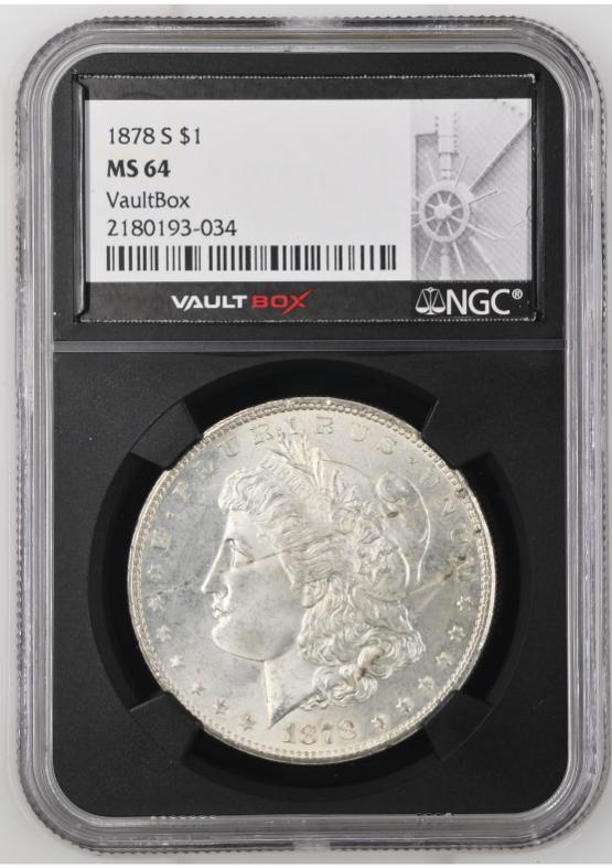 1878-S $1 NGC MS64 FRONT