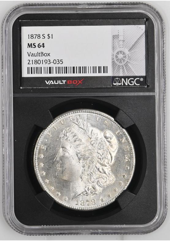 1878-S $1 NGC MS64 FRONT