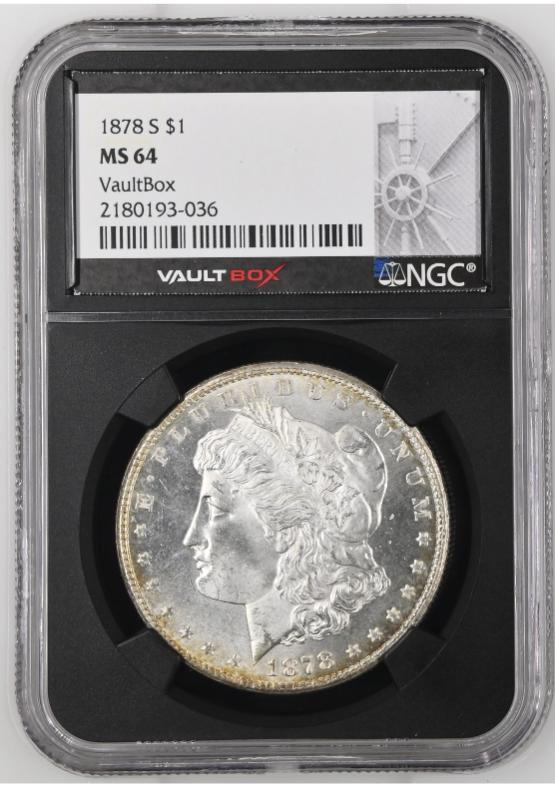 1878-S $1 NGC MS64 FRONT