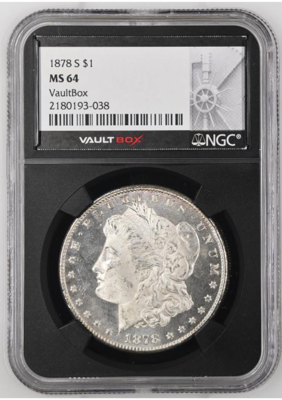 1878-S $1 NGC MS64 FRONT