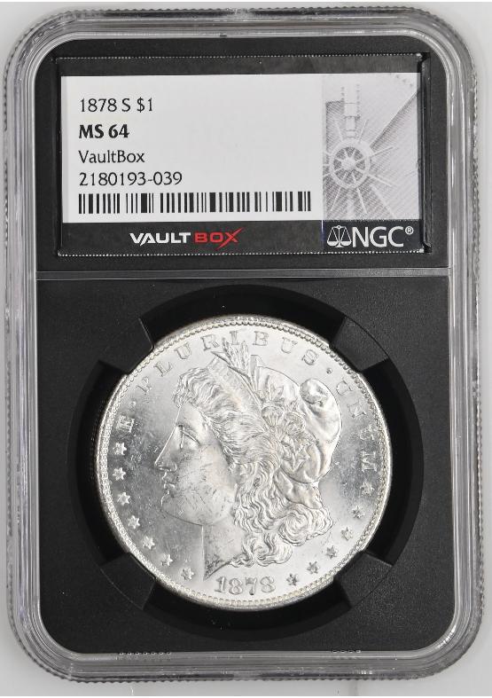 1878-S $1 NGC MS64 FRONT