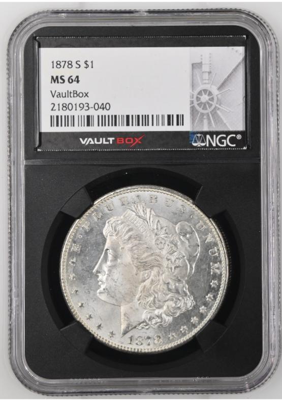 1878-S $1 NGC MS64 FRONT