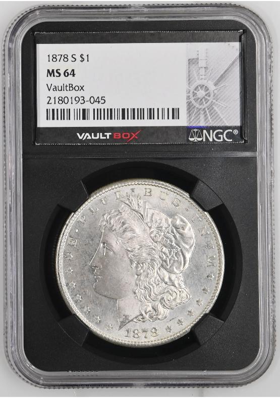 1878-S $1 NGC MS64 FRONT