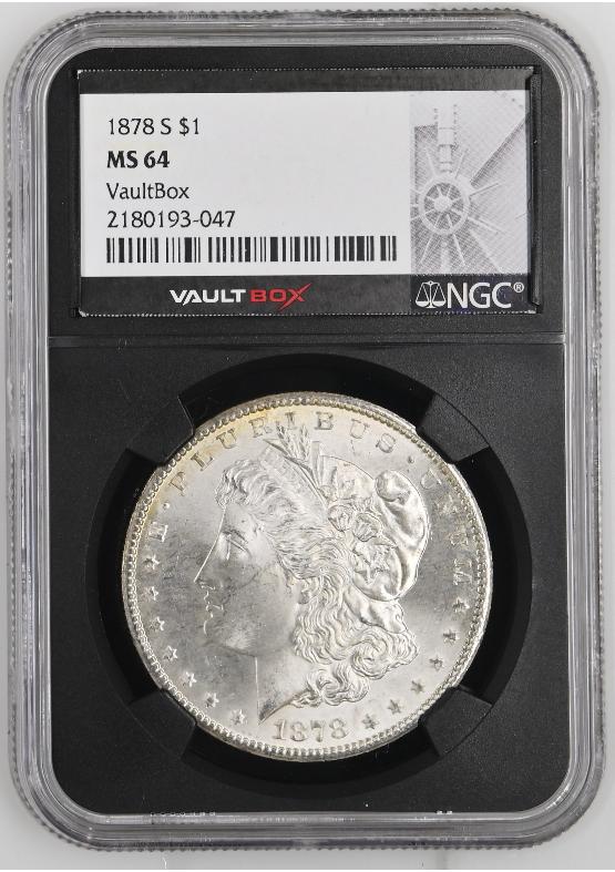 1878-S $1 NGC MS64 FRONT