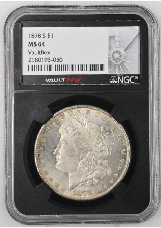 1878-S $1 NGC MS64 FRONT