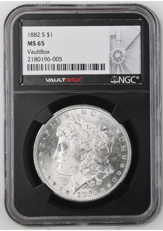 1882-S $1 NGC MS65 FRONT