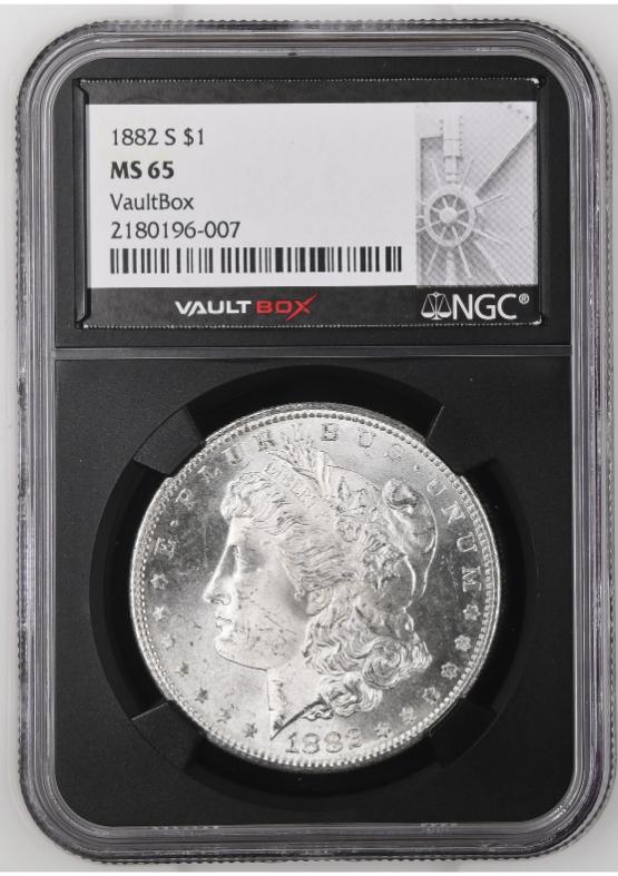 1882-S $1 NGC MS65 FRONT