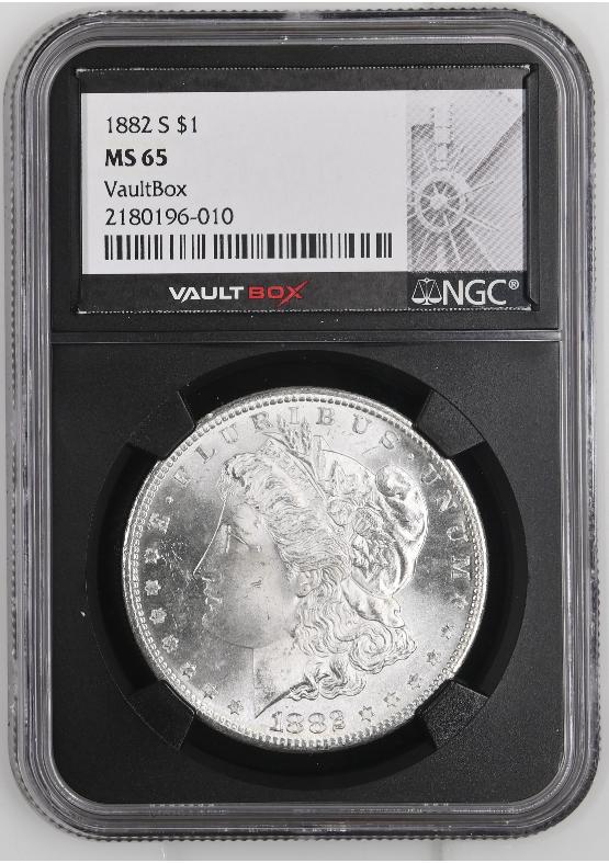 1882-S $1 NGC MS65 FRONT