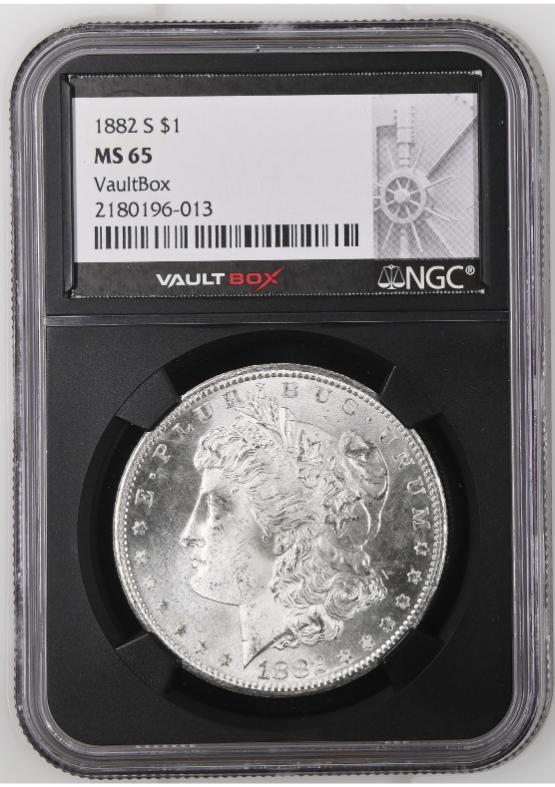 1882-S $1 NGC MS65 FRONT