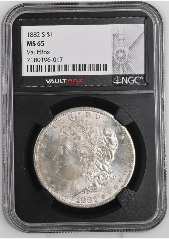 1882-S $1 NGC MS65 FRONT