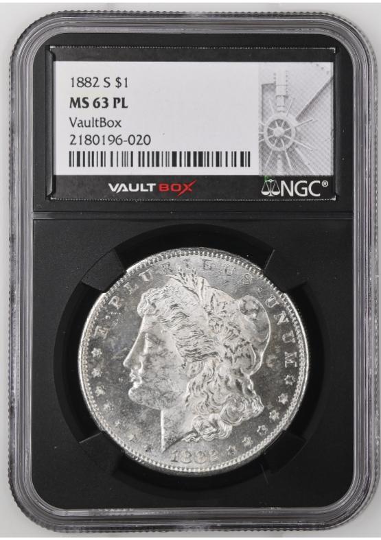 1882-S $1 NGC MS63PL FRONT