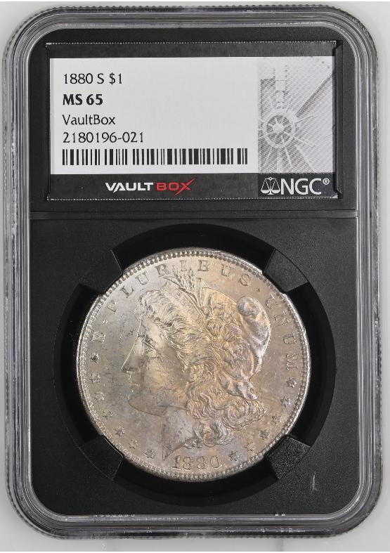 1880-S $1 NGC MS65 FRONT