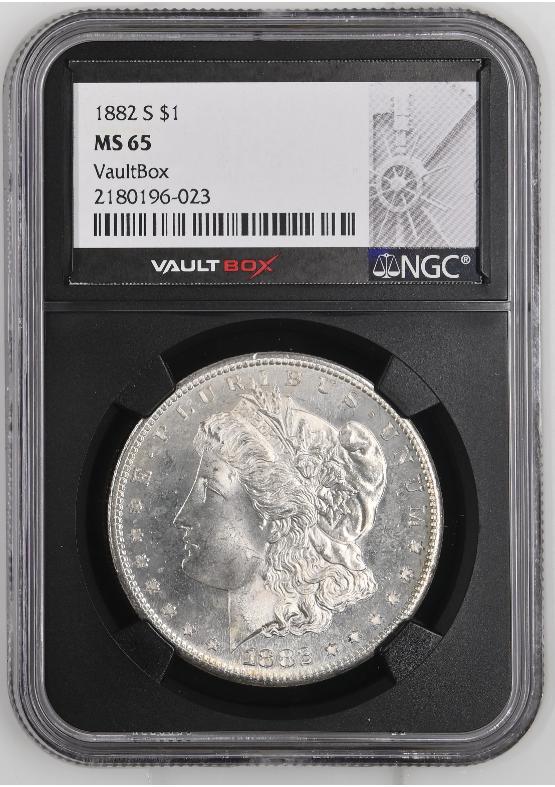 1882-S $1 NGC MS65 FRONT