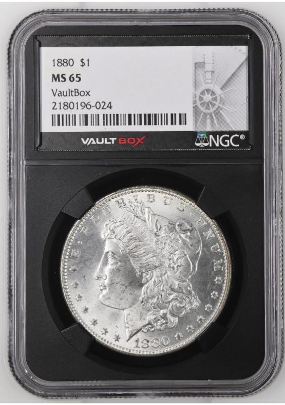 1880 $1 NGC MS65 FRONT