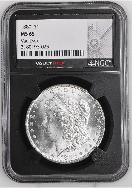 1880 $1 NGC MS65 FRONT