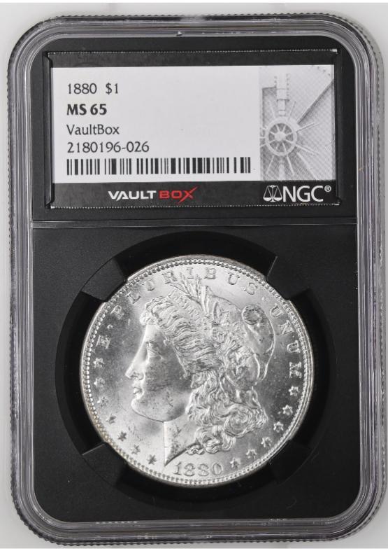 1880 $1 NGC MS65 FRONT