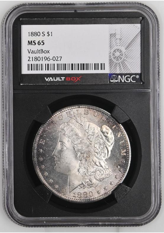 1880-S $1 NGC MS65 FRONT