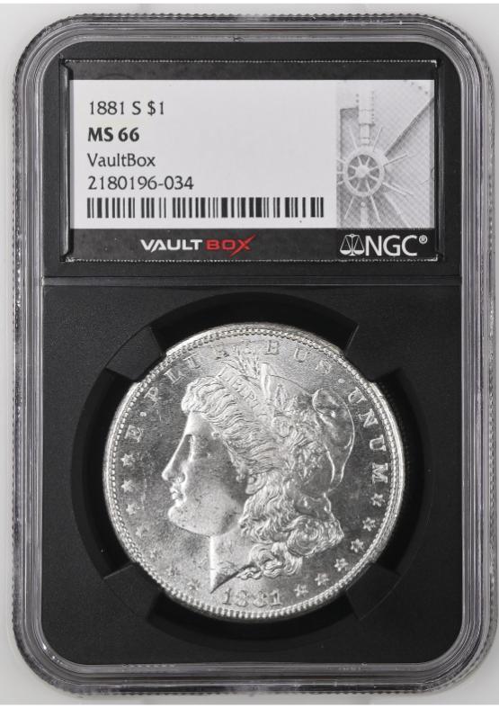 1881-S $1 NGC MS66 FRONT