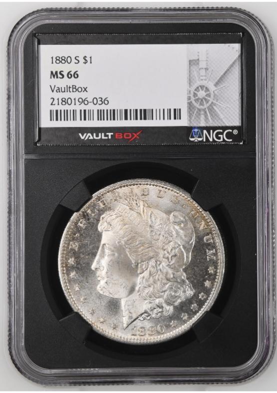 1880-S $1 NGC MS66 FRONT