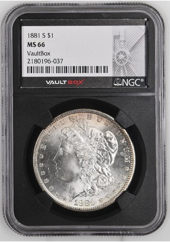 1881-S $1 NGC MS66 FRONT